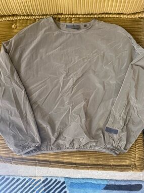 Fear of God Essentials Nylon Pullover Windbreaker Olive Green Large